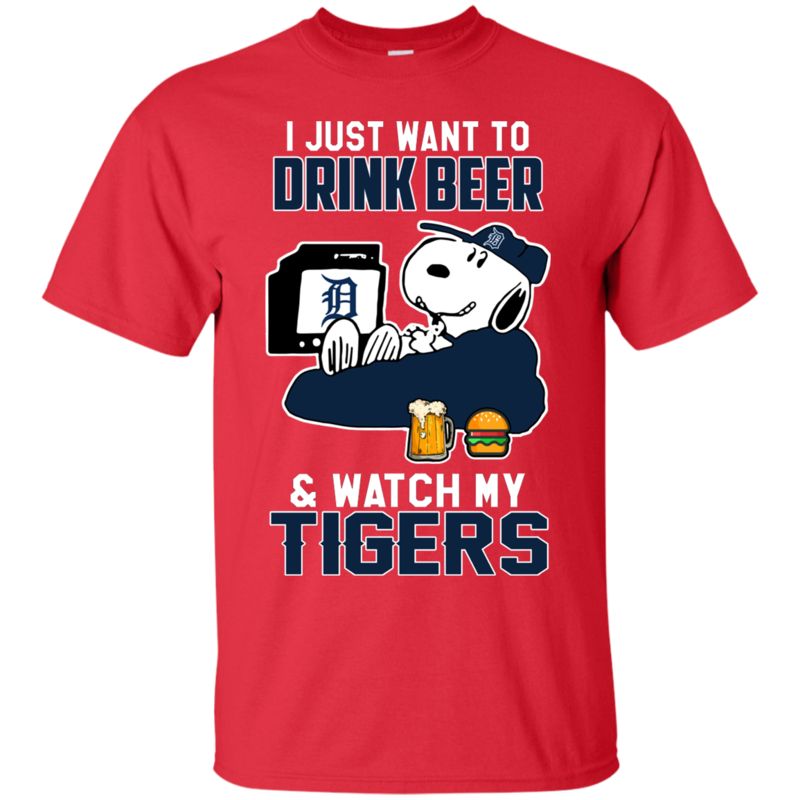 Detroit Tigers Snoopy Shirts Just Want To Drink Beer & Watch 4 » Cool Gifts for You - Mfamilygift Detroit Tigers Snoopy Shirts Just Want To Drink Beer & Watch 4