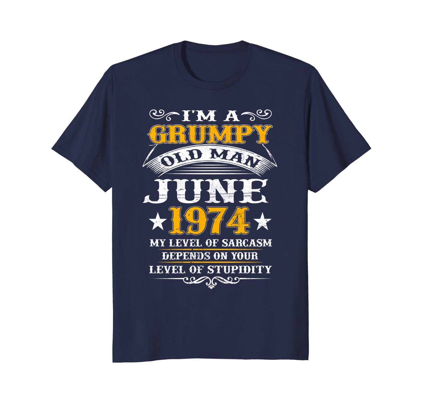 Mens Grumpy Old Man June 1974 44th Birthday Gift T-Shirt 1 » Cool Gifts for You - Mfamilygift Mens Grumpy Old Man June 1974 44th Birthday Gift T-Shirt 1