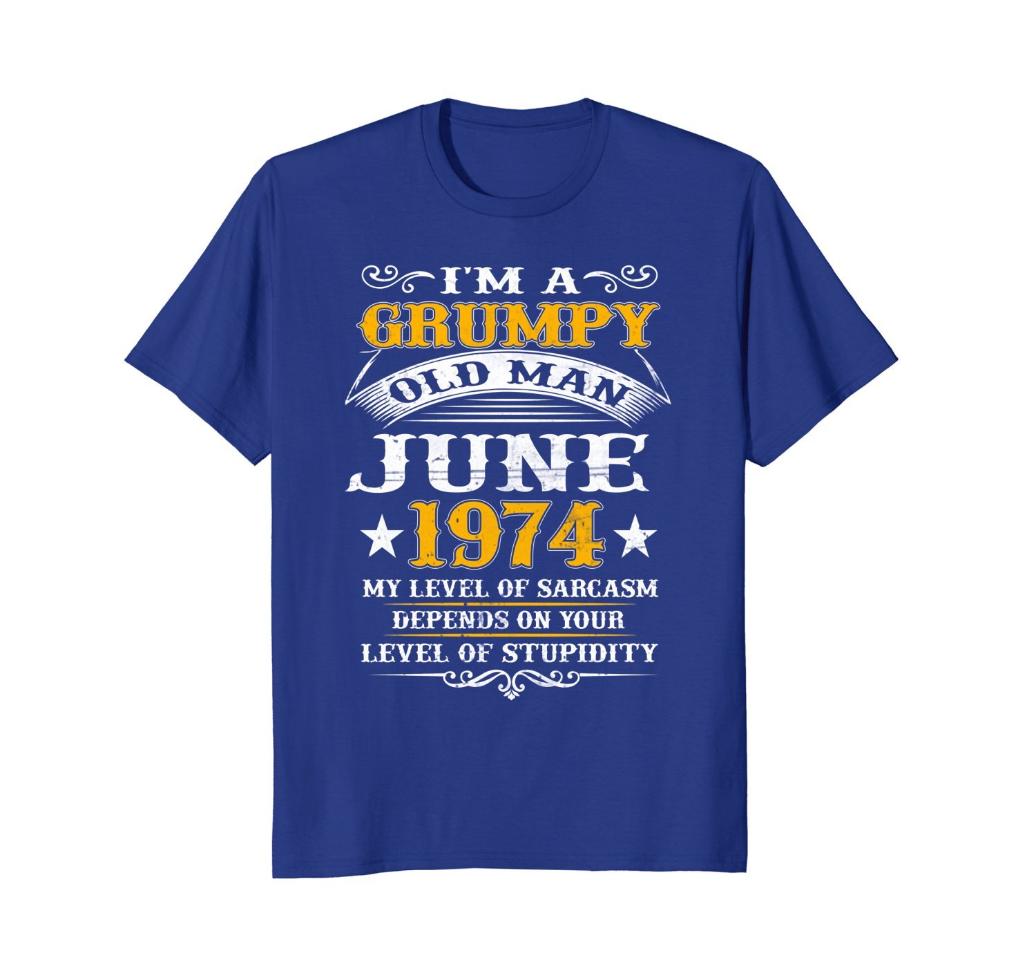 Mens Grumpy Old Man June 1974 44th Birthday Gift T-Shirt 2 » Cool Gifts for You - Mfamilygift Mens Grumpy Old Man June 1974 44th Birthday Gift T-Shirt 2