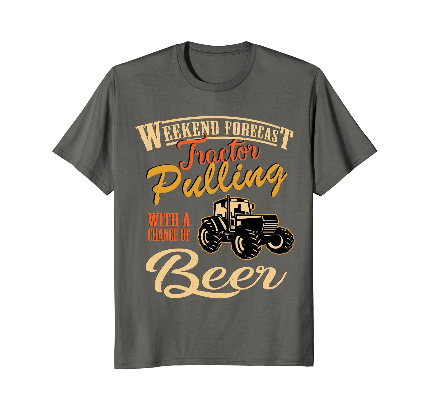 Funny - Weekend Forecast Tractor Pulling With Beer T-Shirt 2 » Cool Gifts for You - Mfamilygift Funny - Weekend Forecast Tractor Pulling With Beer T-Shirt 2