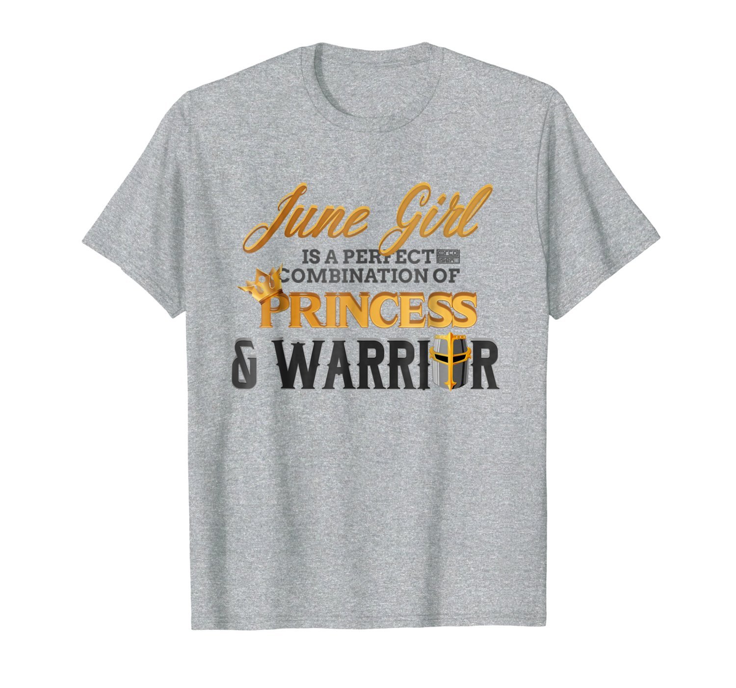 JUNE Girl Princess Warrior Birth Month Birthday T-shirt 1 » Cool Gifts for You - Mfamilygift JUNE Girl Princess Warrior Birth Month Birthday T-shirt 1