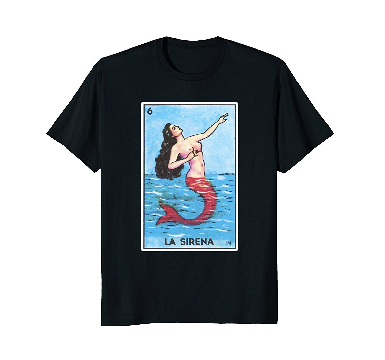 La Sirena Card Loteria Shirt Mermaid Mexican Bingo Tarot