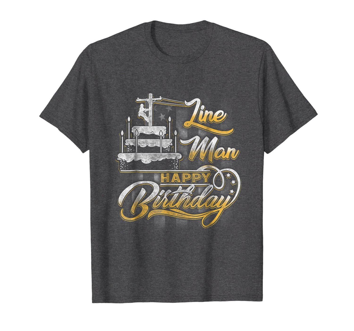 Lineman Gifts Lineman Happy Birthday Fathers day T Shirt 1 » Cool Gifts for You - Mfamilygift Lineman Gifts Lineman Happy Birthday Fathers day T Shirt 1