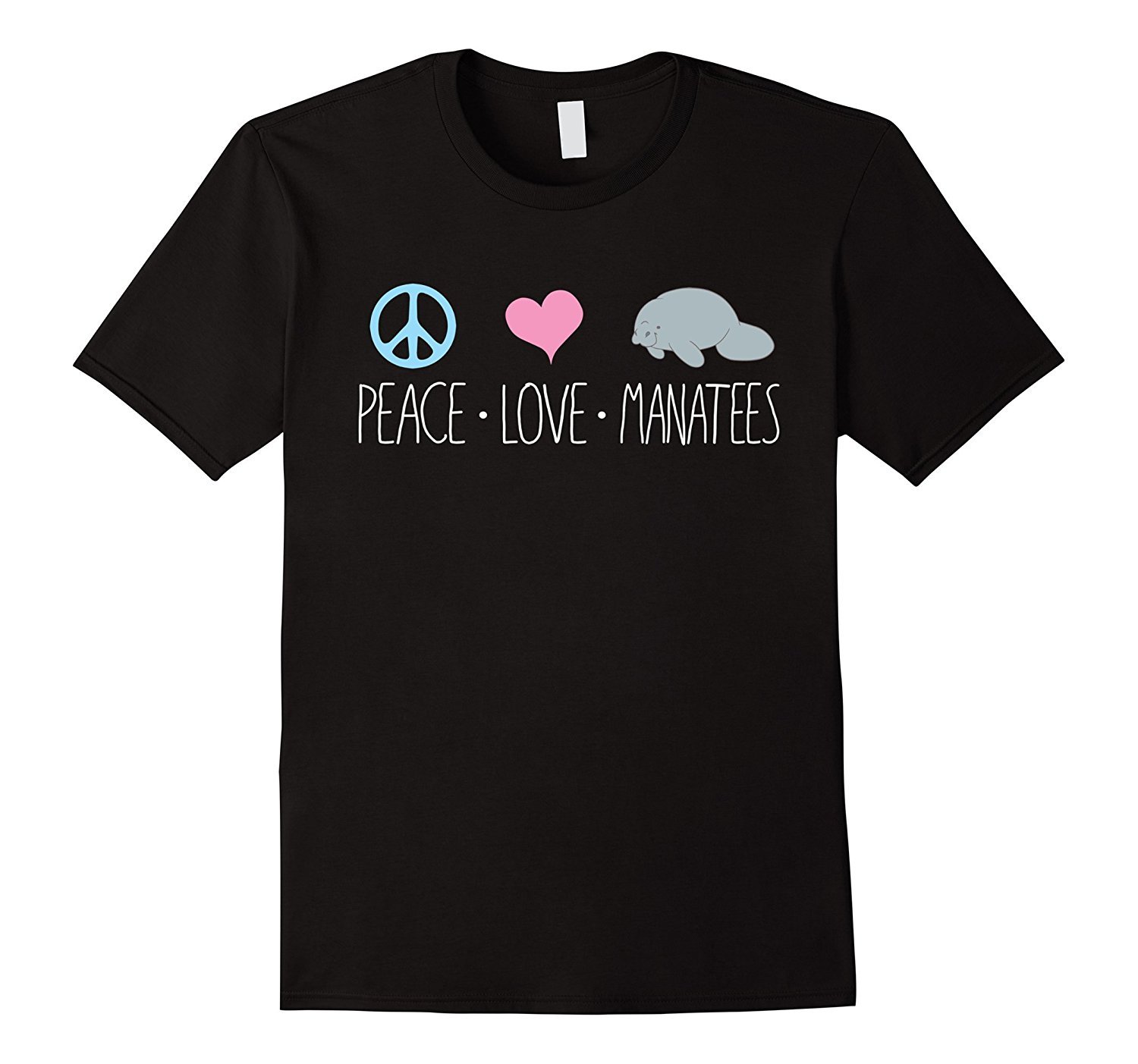 MANATEE SHIRT, Peace Love Manatees Chubby Heart Sea Cow Tee MANATEE SHIRT, Peace Love Manatees Chubby Heart Sea Cow Tee
