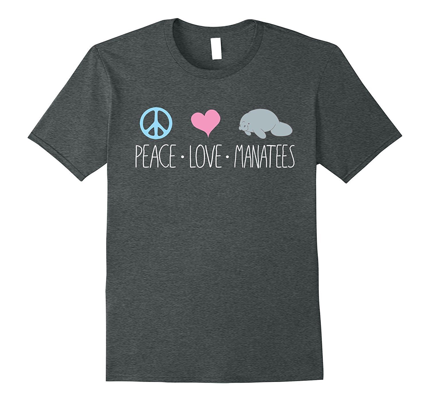 MANATEE SHIRT, Peace Love Manatees Chubby Heart Sea Cow Tee 2 » Cool Gifts for You - Mfamilygift MANATEE SHIRT, Peace Love Manatees Chubby Heart Sea Cow Tee 2