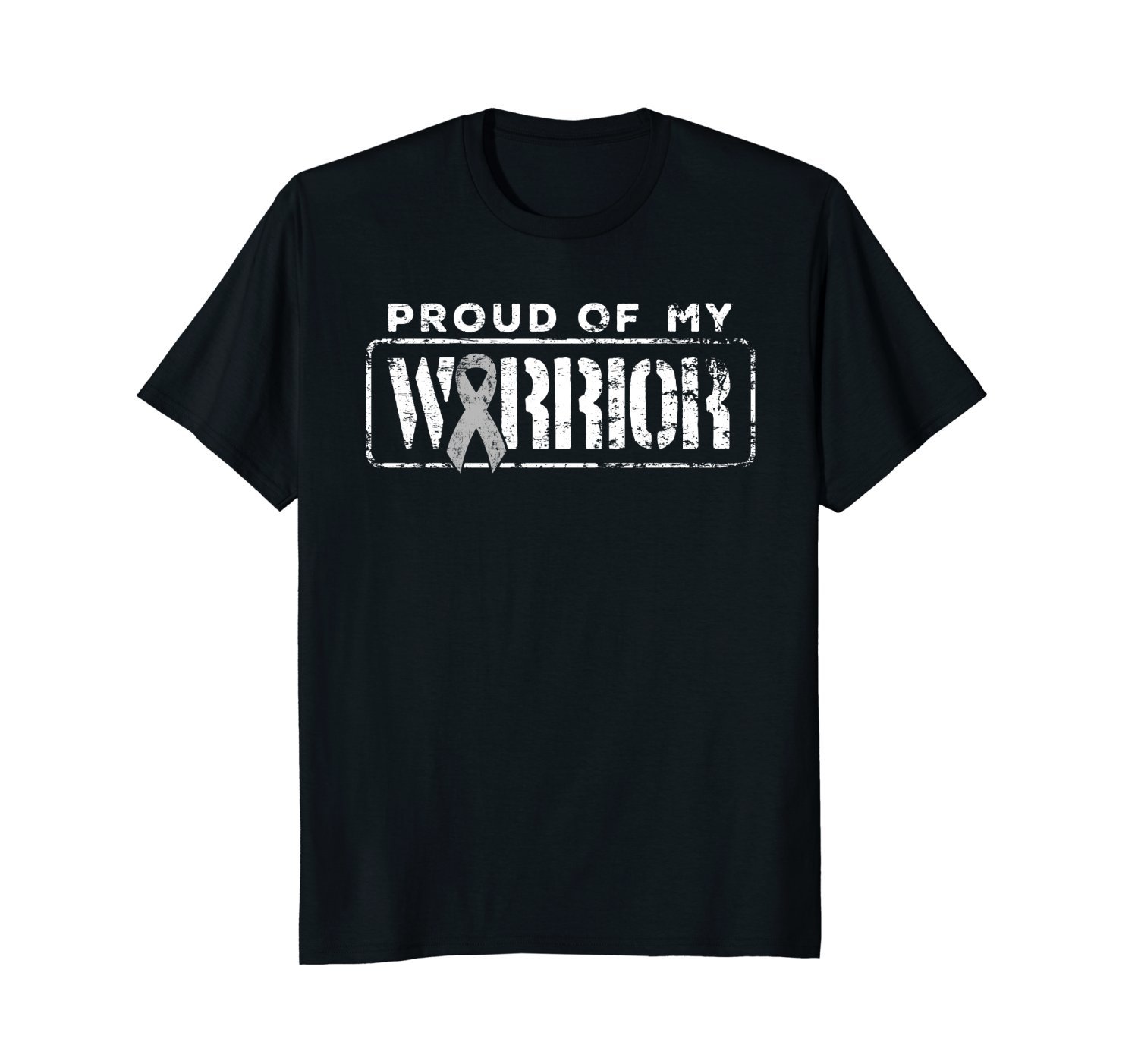 Mens Brain Cancer Warrior Shirt ' Proud Family Support Tee