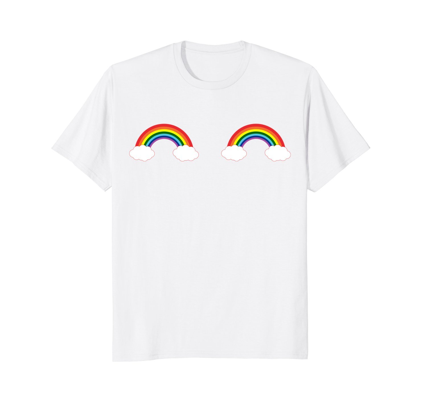 Rainbow Boobs Shirt LGBTQ feminist gay t-shirt