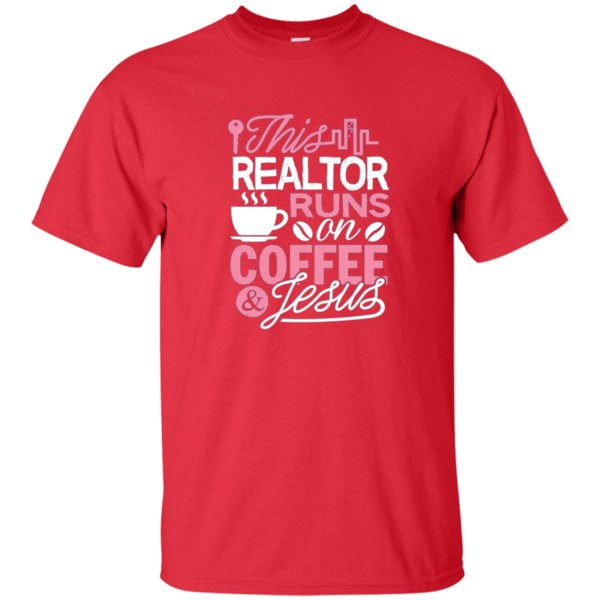 Get Now Real Estate Agent Shirt This Realtor Runs On Coffee & Jesus 2 » Cool Gifts for You - Mfamilygift Get Now Real Estate Agent Shirt This Realtor Runs On Coffee & Jesus 2