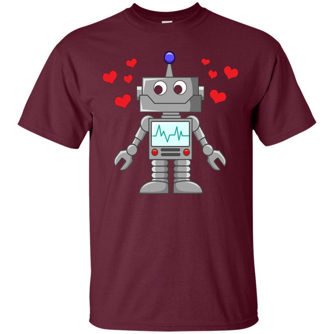 Get Now Robot Valentines T-shirt for Women, Boys, and Girls 1 » Cool Gifts for You - Mfamilygift Get Now Robot Valentines T-shirt for Women, Boys, and Girls 1