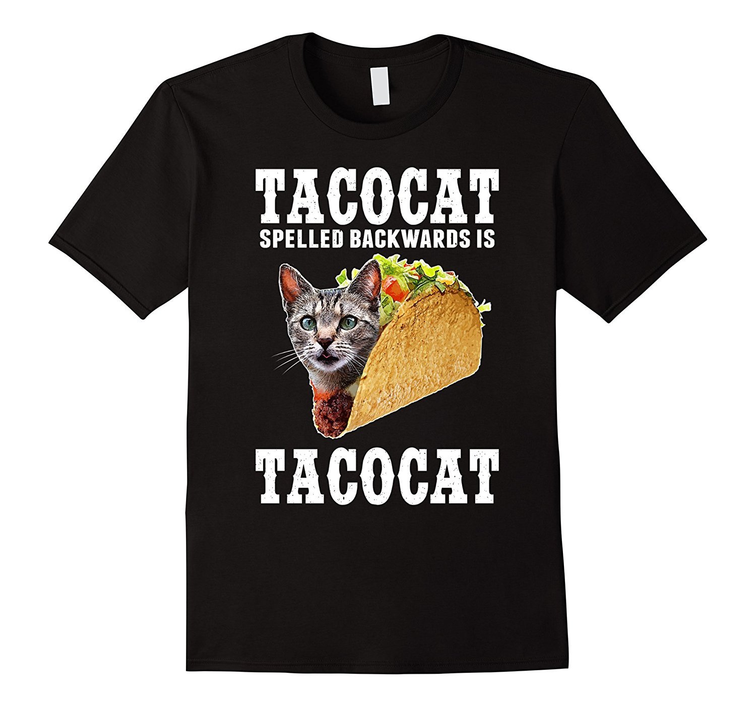 Tacocat Spelled Backwards is Tacocat Funny Cat Shirt