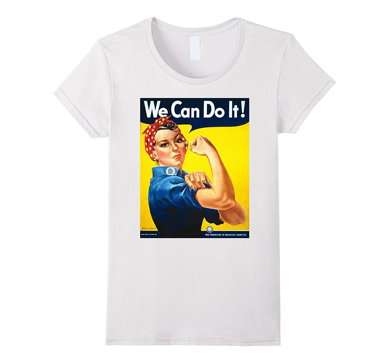 Womens Rosie The Riveter We Can Do It! Womens Feminist T-Shirt 1 » Cool Gifts for You - Mfamilygift Womens Rosie The Riveter We Can Do It! Womens Feminist T-Shirt 1