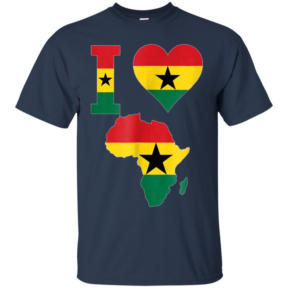 Ghanaian Pride I Love Ghana Flag Africa Map T-shirt 1 » Cool Gifts for You - Mfamilygift Ghanaian Pride I Love Ghana Flag Africa Map T-shirt 1