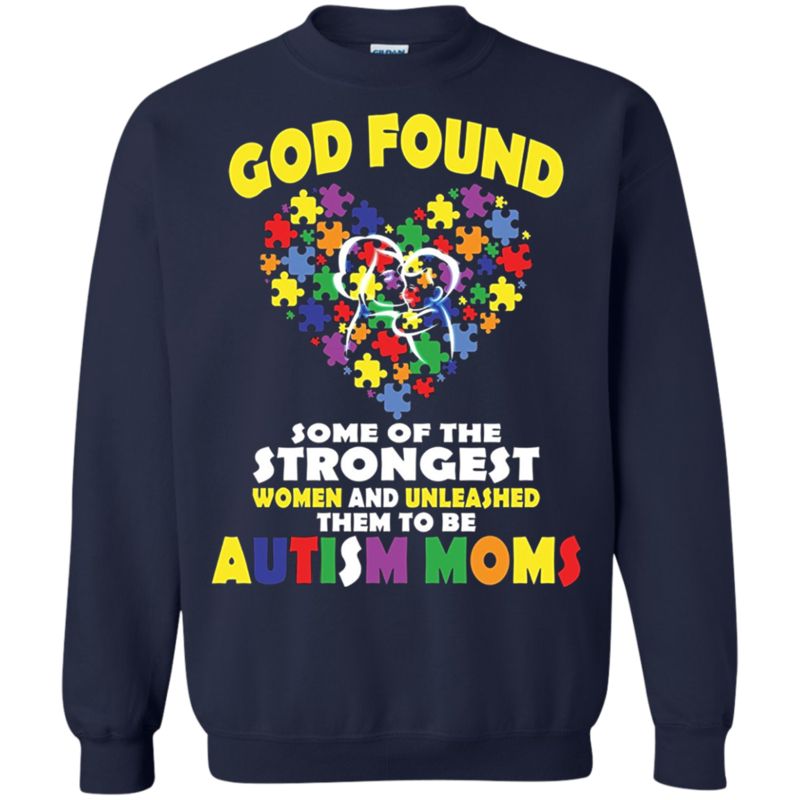 God Found Some Of Strongest Women And Unleashed Them To Be Autism Mom Awareness T Shirt Hoodie Sweater 2 » Cool Gifts for You - Mfamilygift God Found Some Of Strongest Women And Unleashed Them To Be Autism Mom Awareness T Shirt Hoodie Sweater 2