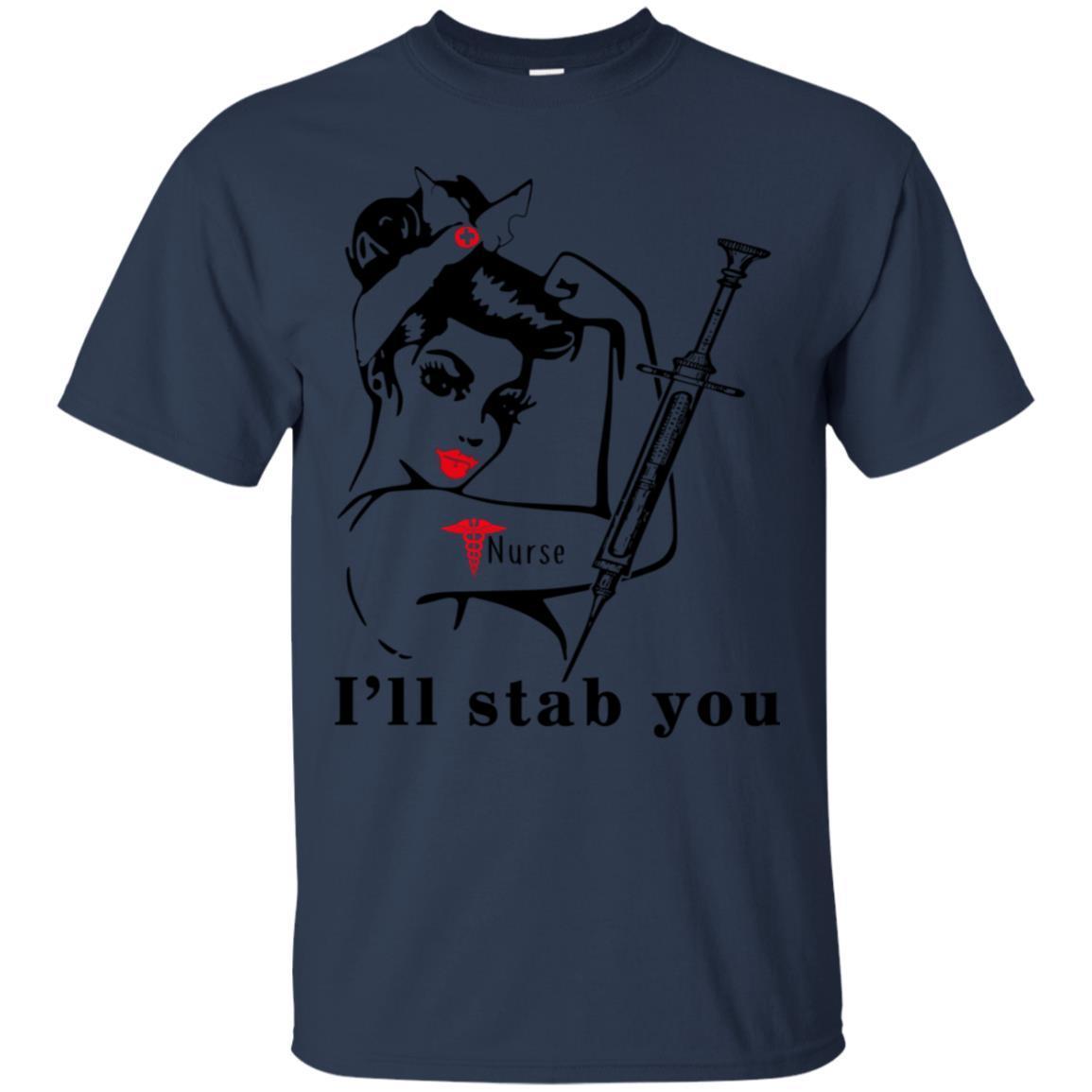 I’ll Stab You Nurse Skull Tshirt 1 » Cool Gifts for You - Mfamilygift I’ll Stab You Nurse Skull Tshirt 1