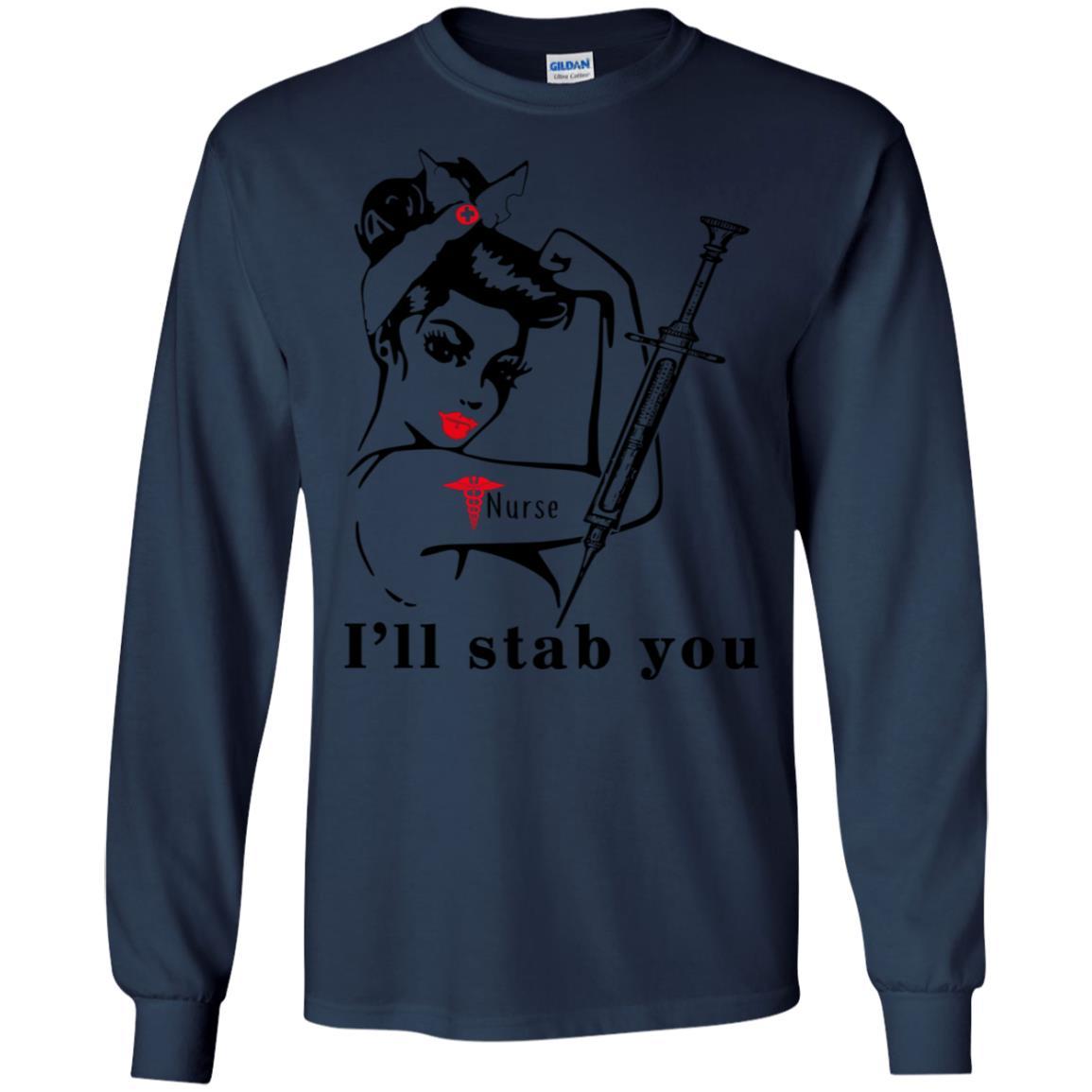 I’ll Stab You Nurse Skull Tshirt 3 » Cool Gifts for You - Mfamilygift I’ll Stab You Nurse Skull Tshirt 3