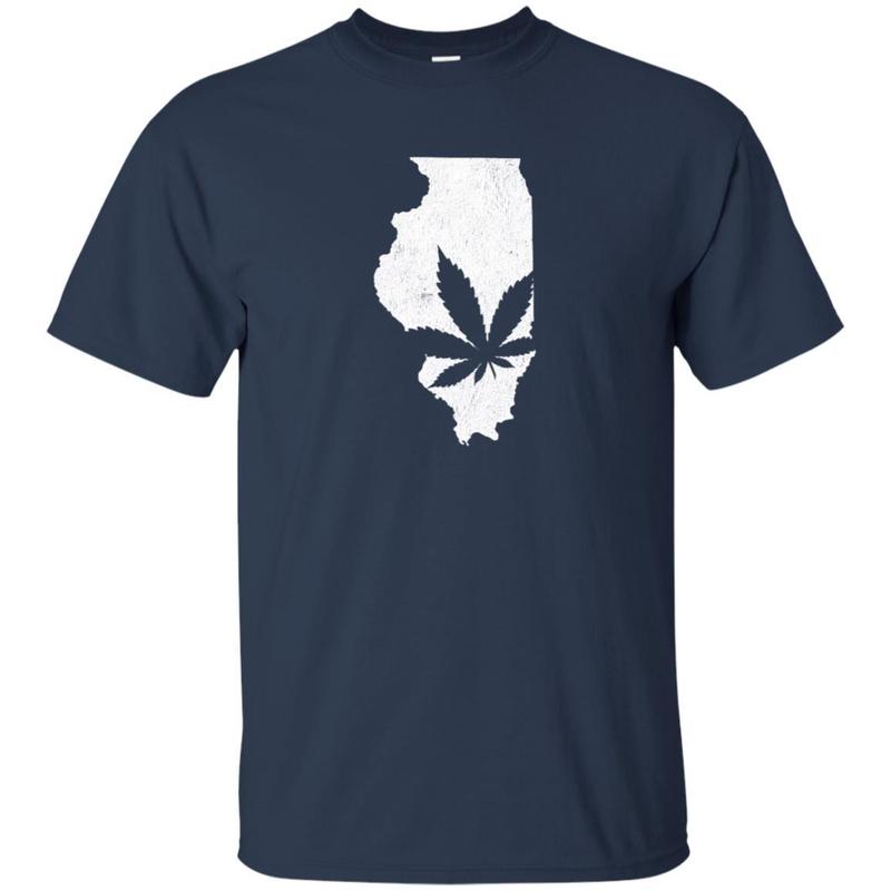 Illinois Marijuana Weed T-shirt 1 » Cool Gifts for You - Mfamilygift Illinois Marijuana Weed T-shirt 1