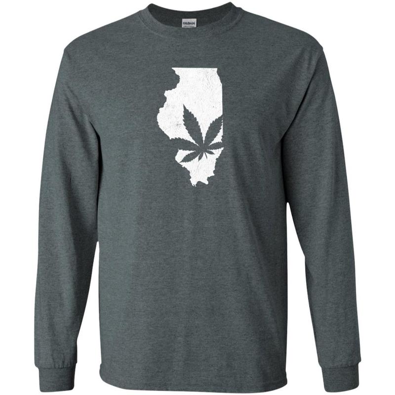 Illinois Marijuana Weed T-shirt 2 » Cool Gifts for You - Mfamilygift Illinois Marijuana Weed T-shirt 2