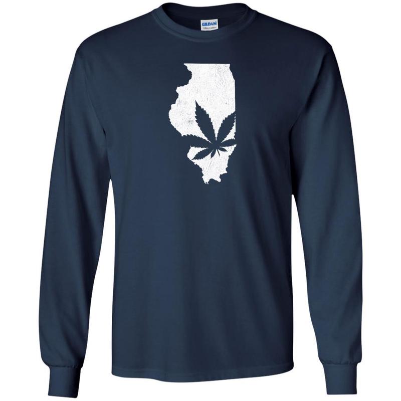 Illinois Marijuana Weed T-shirt 3 » Cool Gifts for You - Mfamilygift Illinois Marijuana Weed T-shirt 3