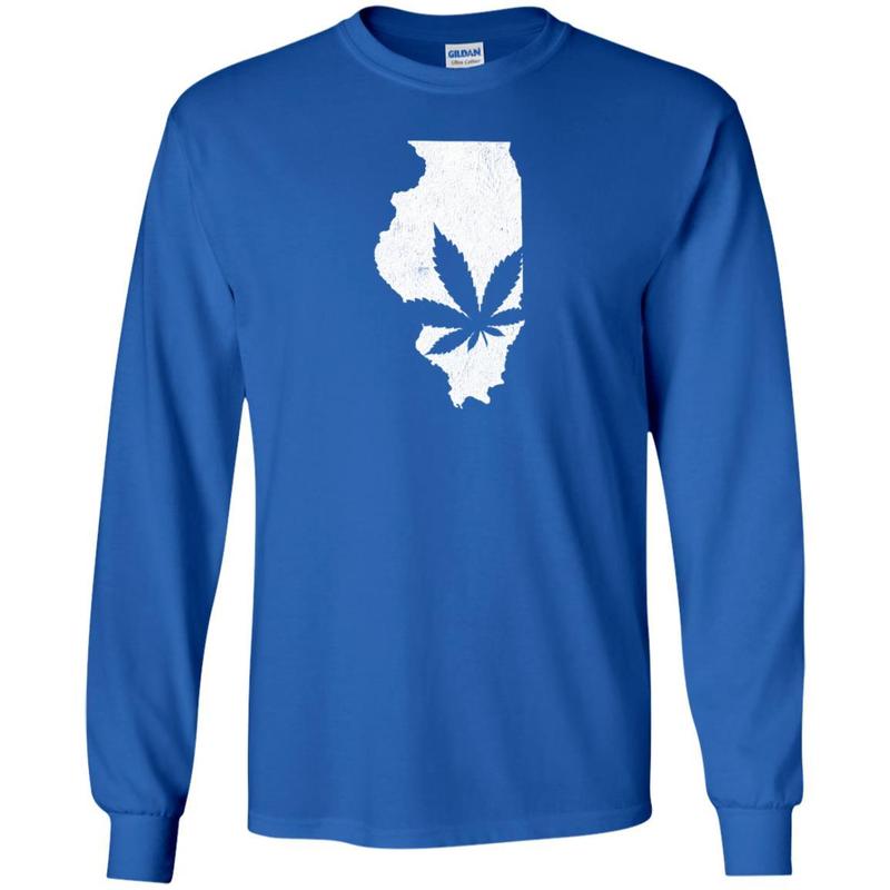 Illinois Marijuana Weed T-shirt 4 » Cool Gifts for You - Mfamilygift Illinois Marijuana Weed T-shirt 4