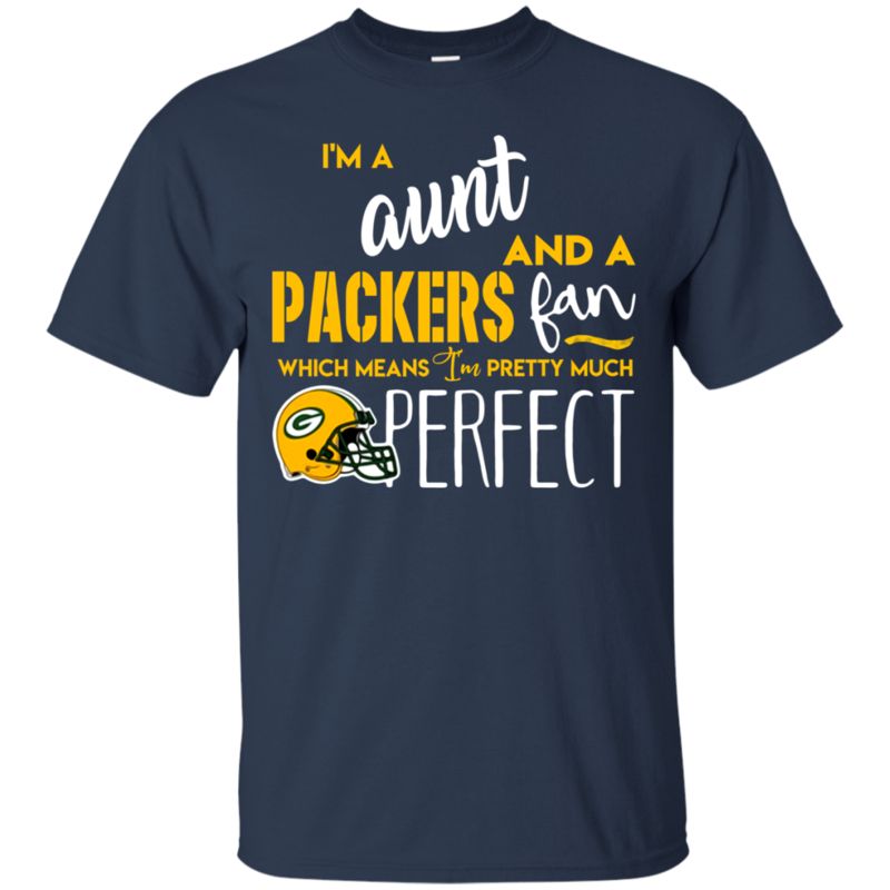 I’m A Aunt And A Green Bay Packers Fan Which Means I’m Pretty Much Perfcet Shirt 1 » Cool Gifts for You - Mfamilygift I’m A Aunt And A Green Bay Packers Fan Which Means I’m Pretty Much Perfcet Shirt 1