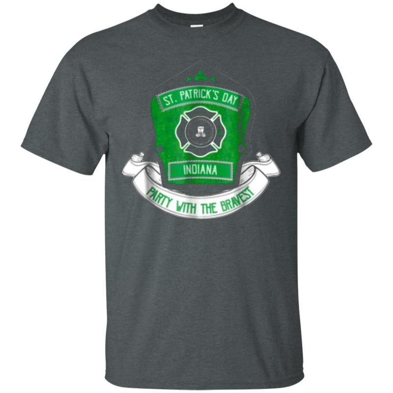 Indiana Firefighter St Patricks Day Bravest Tshirt T-shirt 1 » Cool Gifts for You - Mfamilygift Indiana Firefighter St Patricks Day Bravest Tshirt T-shirt 1
