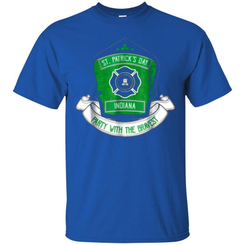 Indiana Firefighter St Patricks Day Bravest Tshirt T-shirt 2 » Cool Gifts for You - Mfamilygift Indiana Firefighter St Patricks Day Bravest Tshirt T-shirt 2