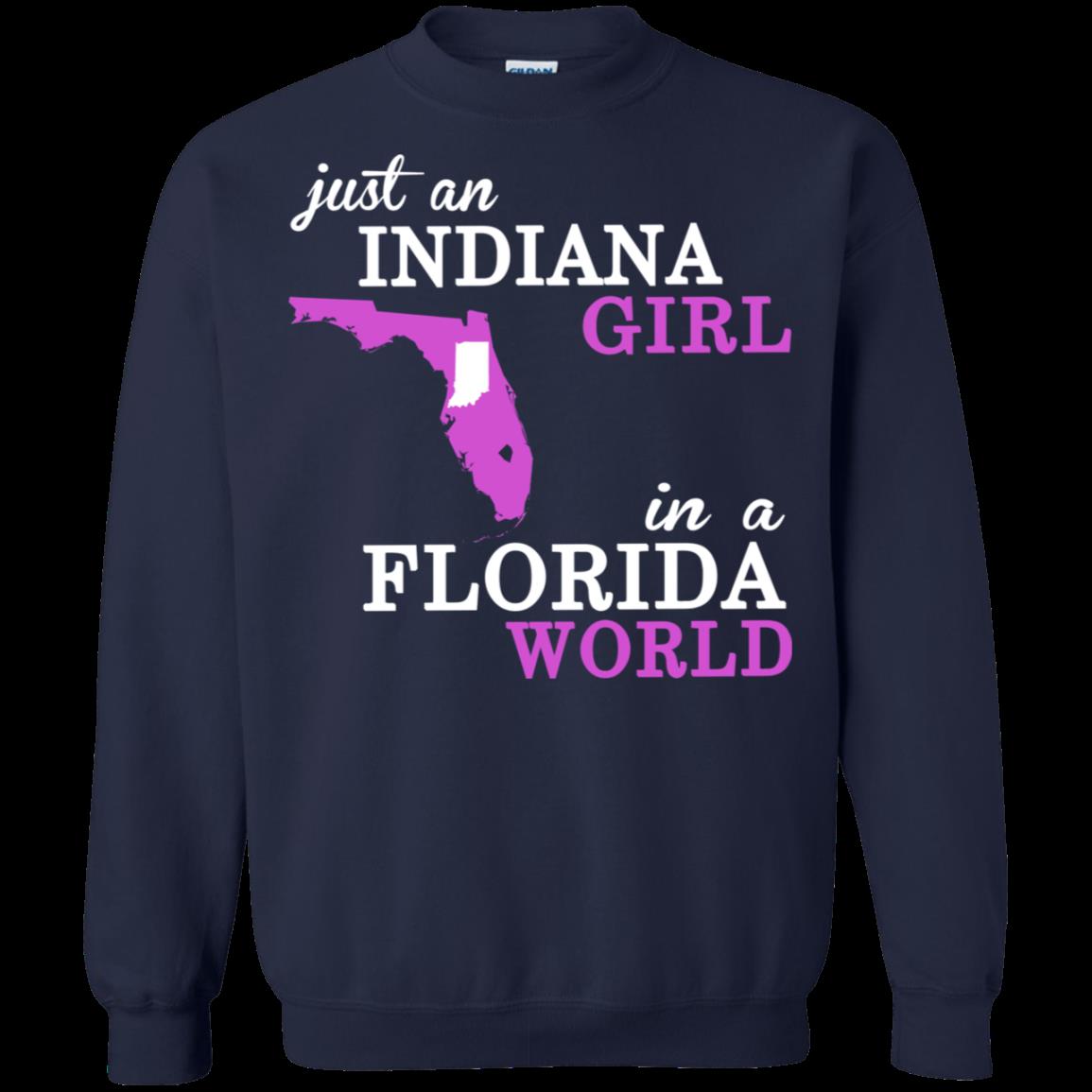 Indiana Girl In Florida World Indiana Florida T Shirt Hoodies Sweatshirt 2 » Cool Gifts for You - Mfamilygift Indiana Girl In Florida World Indiana Florida T Shirt Hoodies Sweatshirt 2
