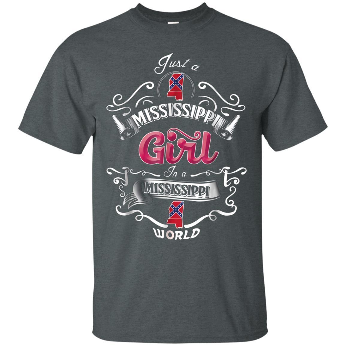 Just An Mississippi Girl In An Mississippi World T-shirt 4 » Cool Gifts for You - Mfamilygift Just An Mississippi Girl In An Mississippi World T-shirt 4