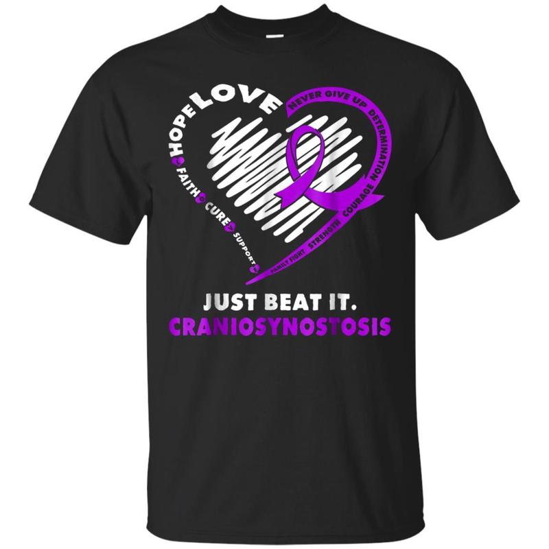 Just Beat Craniosynostosis T-shirt Hope Faith Support Family
