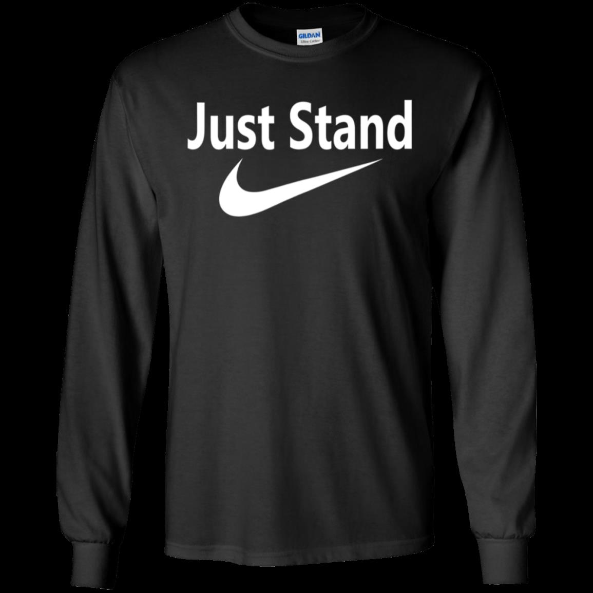Just Stand Funny Logo Nike Shirt Ultra Cotton Shirt