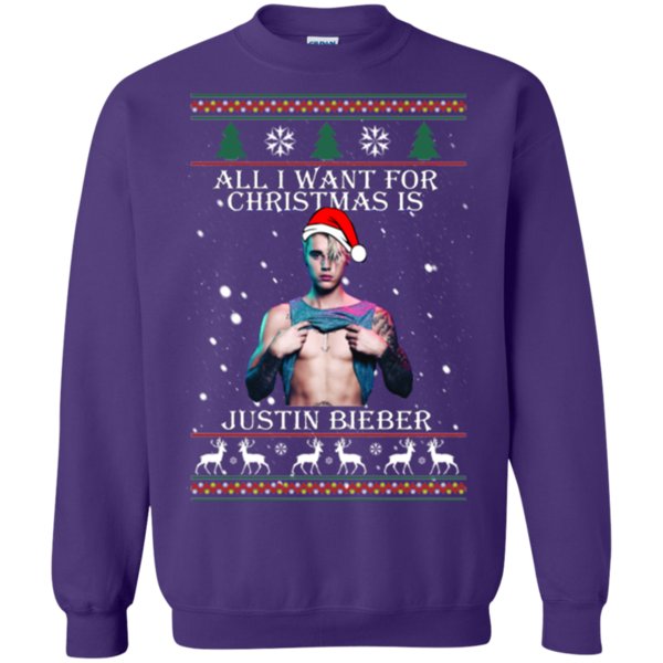 Justin Beiber Ugly Christmas Sweater All I Want For Christmas 1 » Cool Gifts for You - Mfamilygift Justin Beiber Ugly Christmas Sweater All I Want For Christmas 1