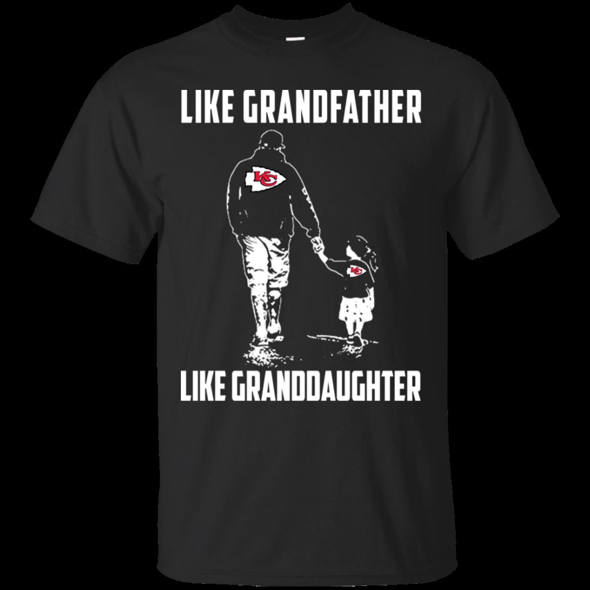 Kansas City Chiefs Like Grandfather Like Granddaughter T Shirt Cotton Shirt Kansas City Chiefs Like Grandfather Like Granddaughter T Shirt Cotton Shirt