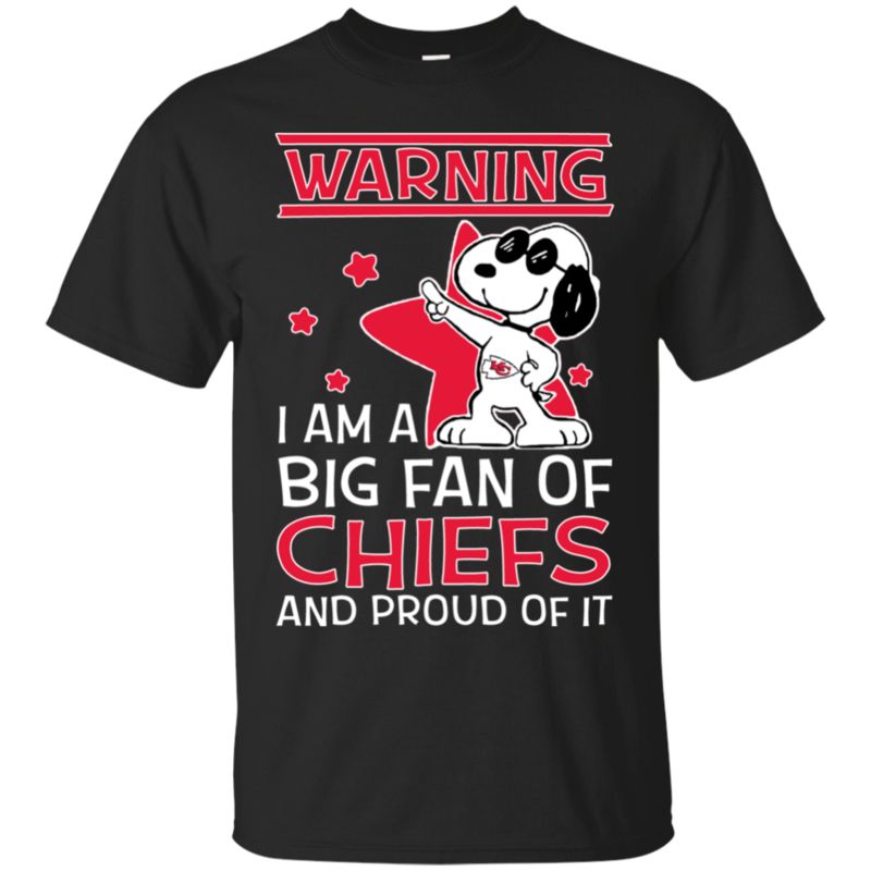 Kansas City Chiefs Snoopy Shirts Warning I Am A Big Fan