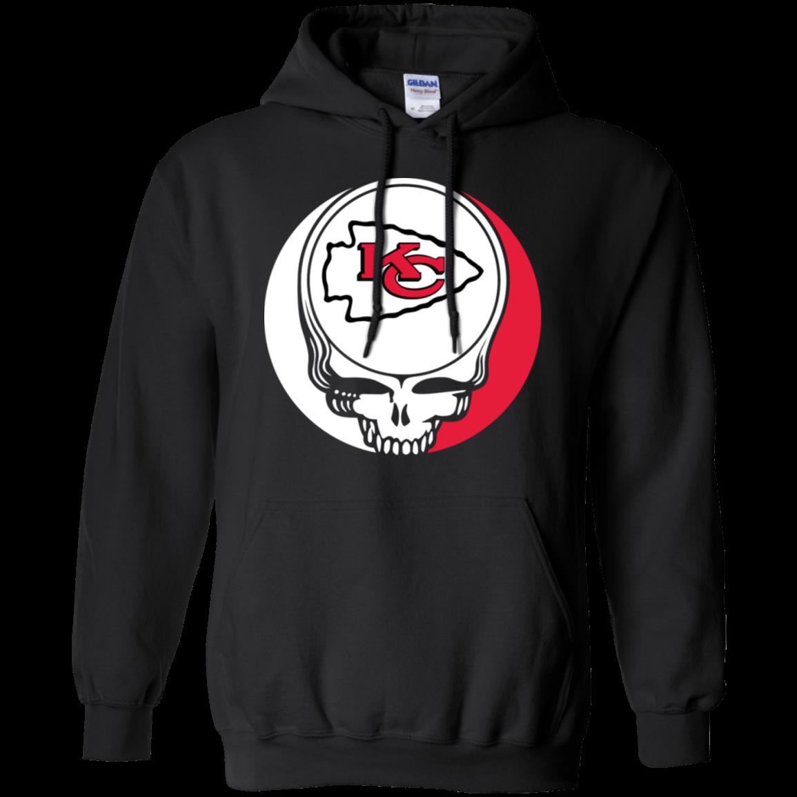 Kansas City Chiefs Your Face Football Fan Supporter Grateful Dead Shirt Hoodie