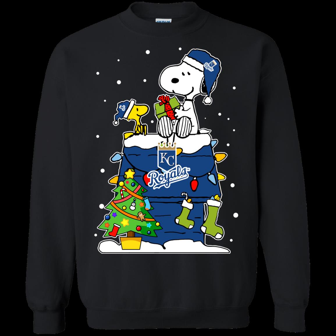 Kansas City Royals Ugly Christmas Sweaters Snoopy T Shirt Hoodies Sweatshirt