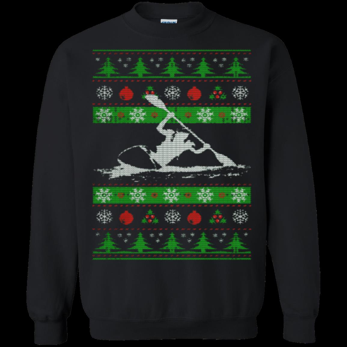 Kayak Ugly Christmas Sweater Shirts Kayak Ugly Christmas Sweater Shirts