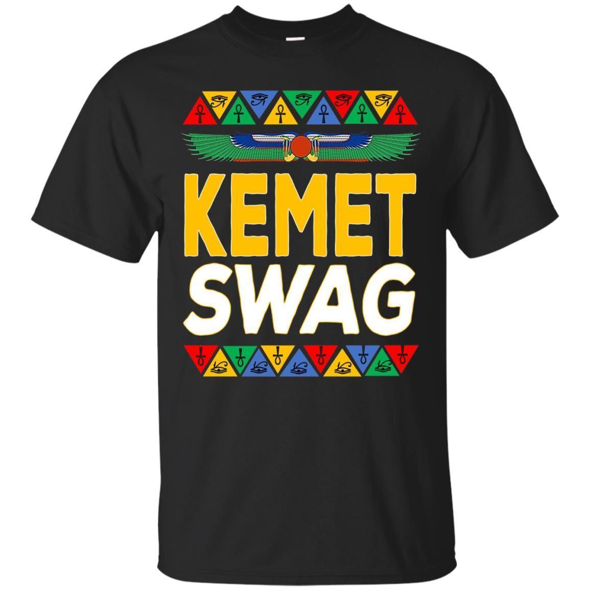 Kemet Swag T-shirt - African American Tee Ankh Eye Pyramid