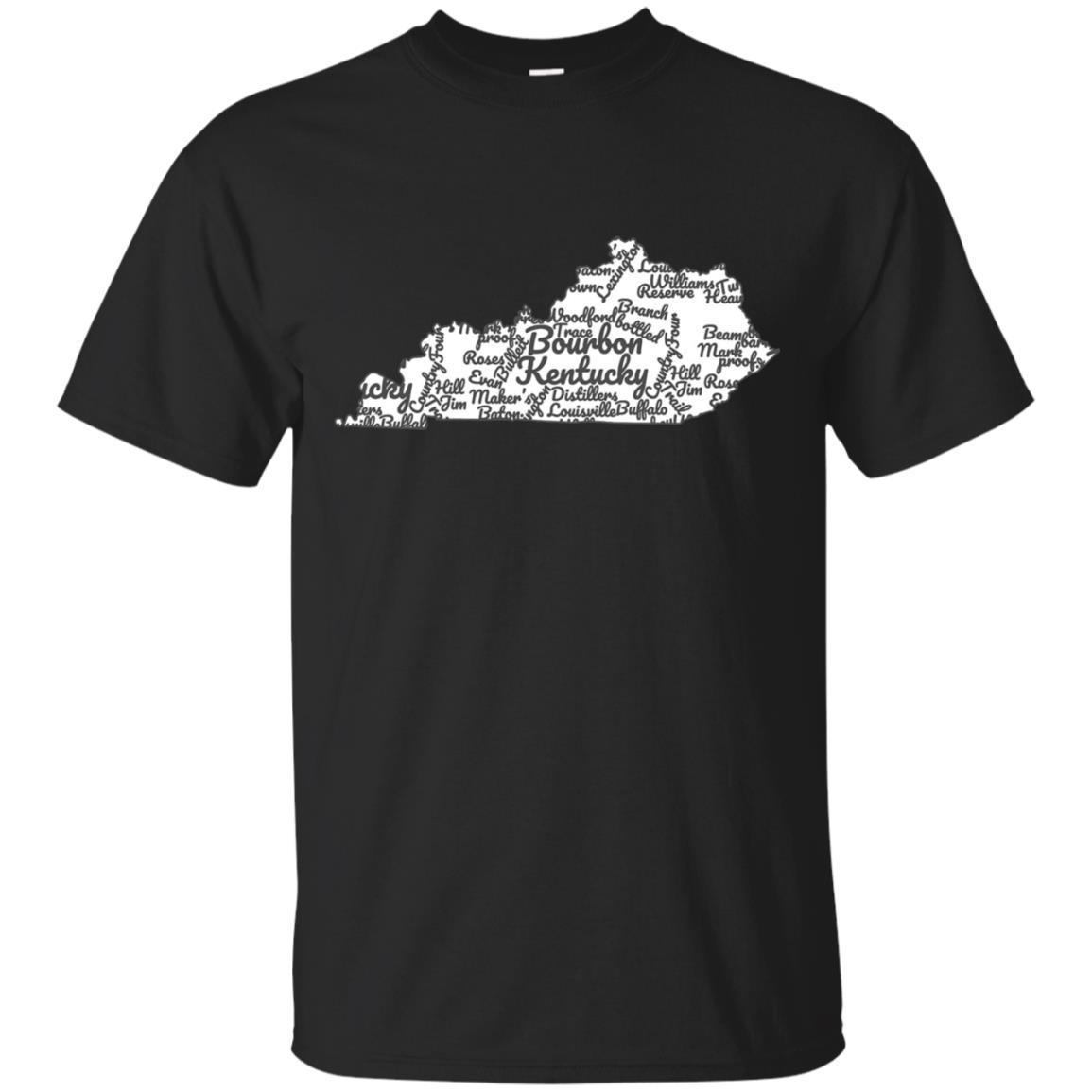 Kentucky T-shirt I Bourbon Trail Map Gift Shirt I Men Women