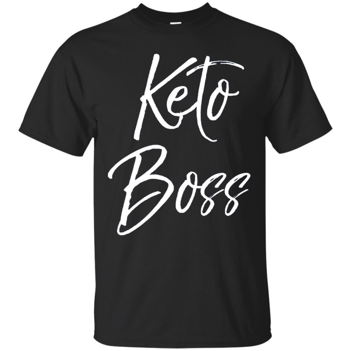 Keto Boss Long Sleeve Shirt Funny Cute Ketosis Diet Tee Men