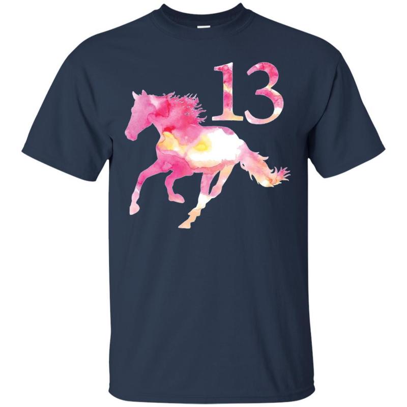 Kids 13th Birthday Horse Gift T-shirt For 13 Year Old Girls 1 » Cool Gifts for You - Mfamilygift Kids 13th Birthday Horse Gift T-shirt For 13 Year Old Girls 1