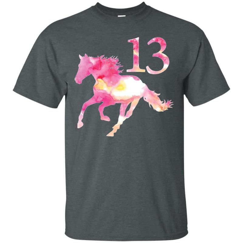 Kids 13th Birthday Horse Gift T-shirt For 13 Year Old Girls 4 » Cool Gifts for You - Mfamilygift Kids 13th Birthday Horse Gift T-shirt For 13 Year Old Girls 4