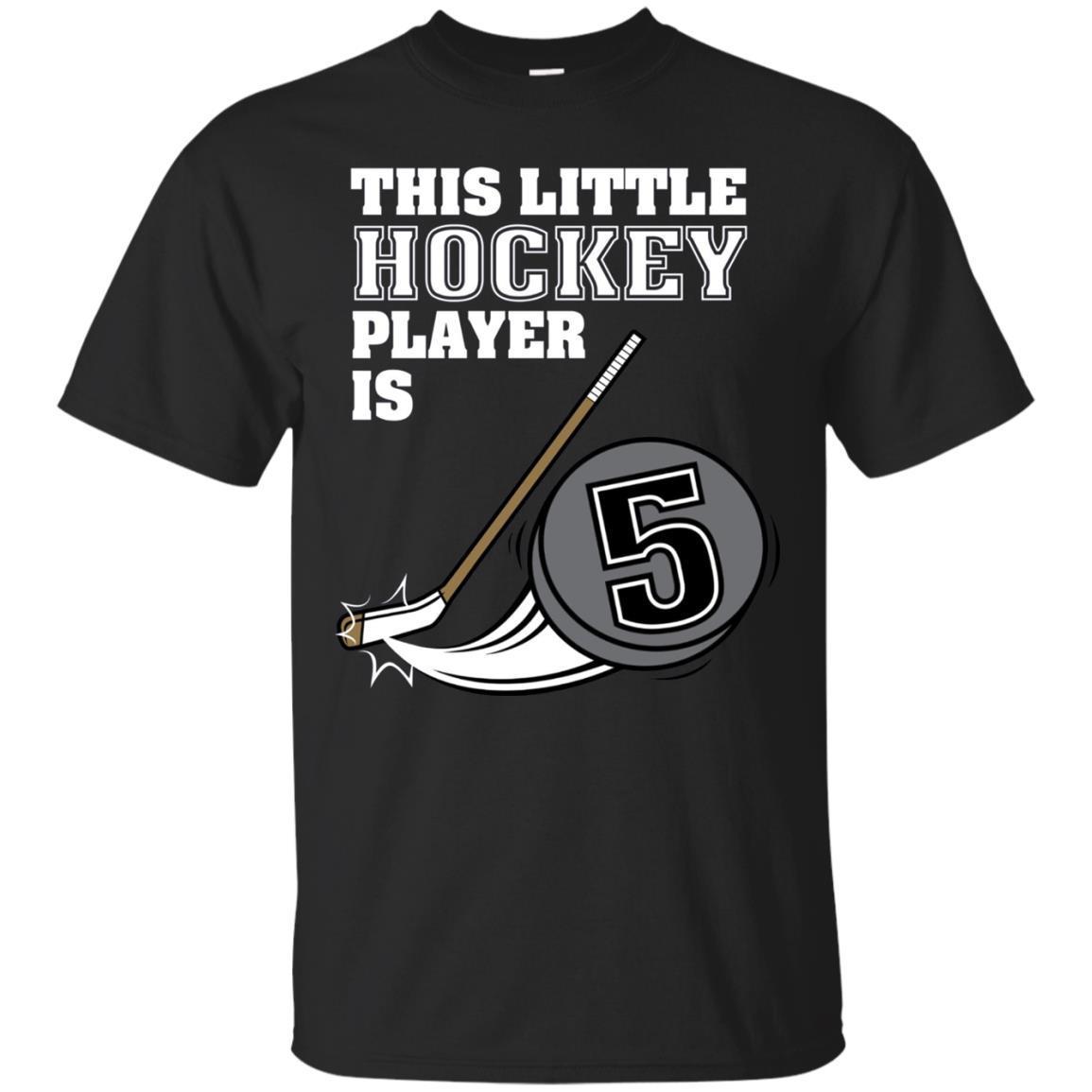 Kids 5th Birthday Boys Hockey T-shirt Stick Puck 5 Year Old Kids 5th Birthday Boys Hockey T-shirt Stick Puck 5 Year Old