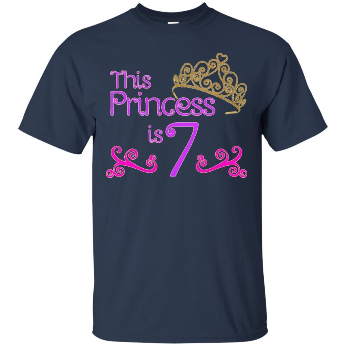 Kids 7th Birthday T-shirt For 7 Year Old Girls 1 » Cool Gifts for You - Mfamilygift Kids 7th Birthday T-shirt For 7 Year Old Girls 1
