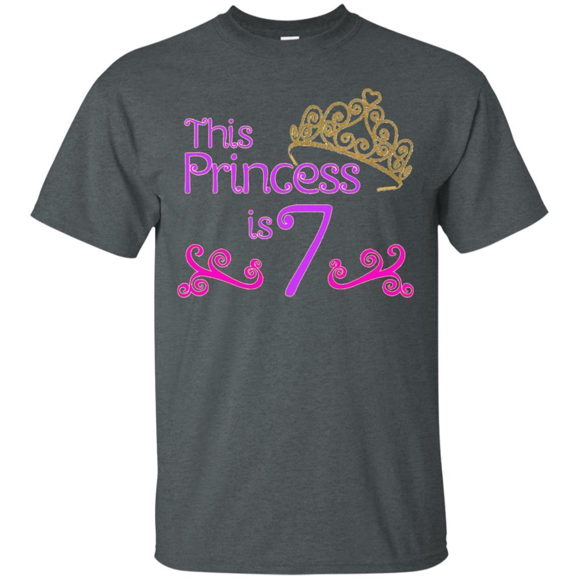 Kids 7th Birthday T-shirt For 7 Year Old Girls 4 » Cool Gifts for You - Mfamilygift Kids 7th Birthday T-shirt For 7 Year Old Girls 4