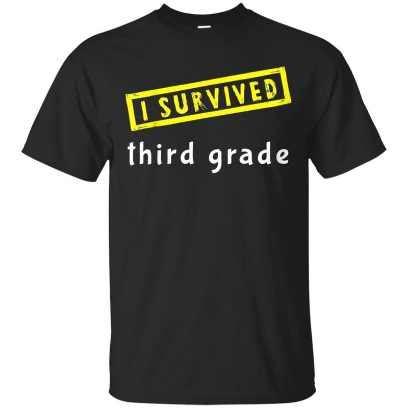 Kids I Survived Third Grade Graduation Present Kids Shirt