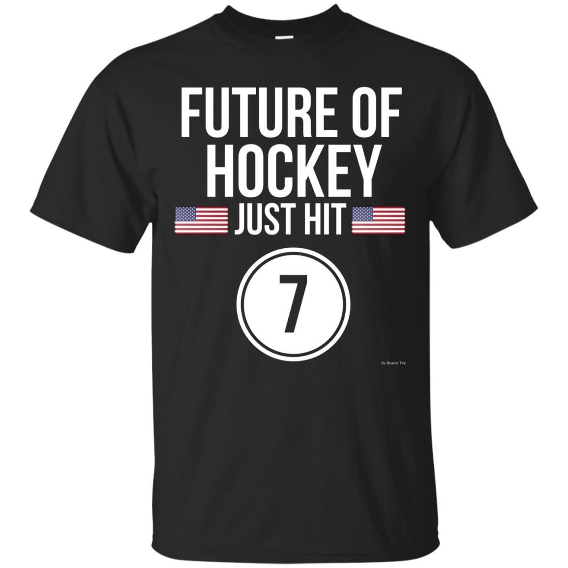 Kids Ice Hockey 7th Birthday T Shirt 7 Year Old Birthday