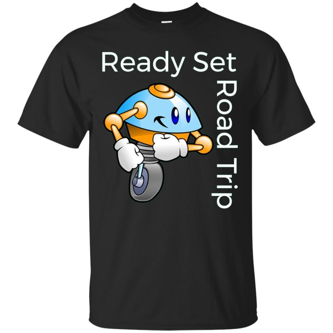 Kids Ready Set Road Trip Family Beach Vacation T-shirt Ocean