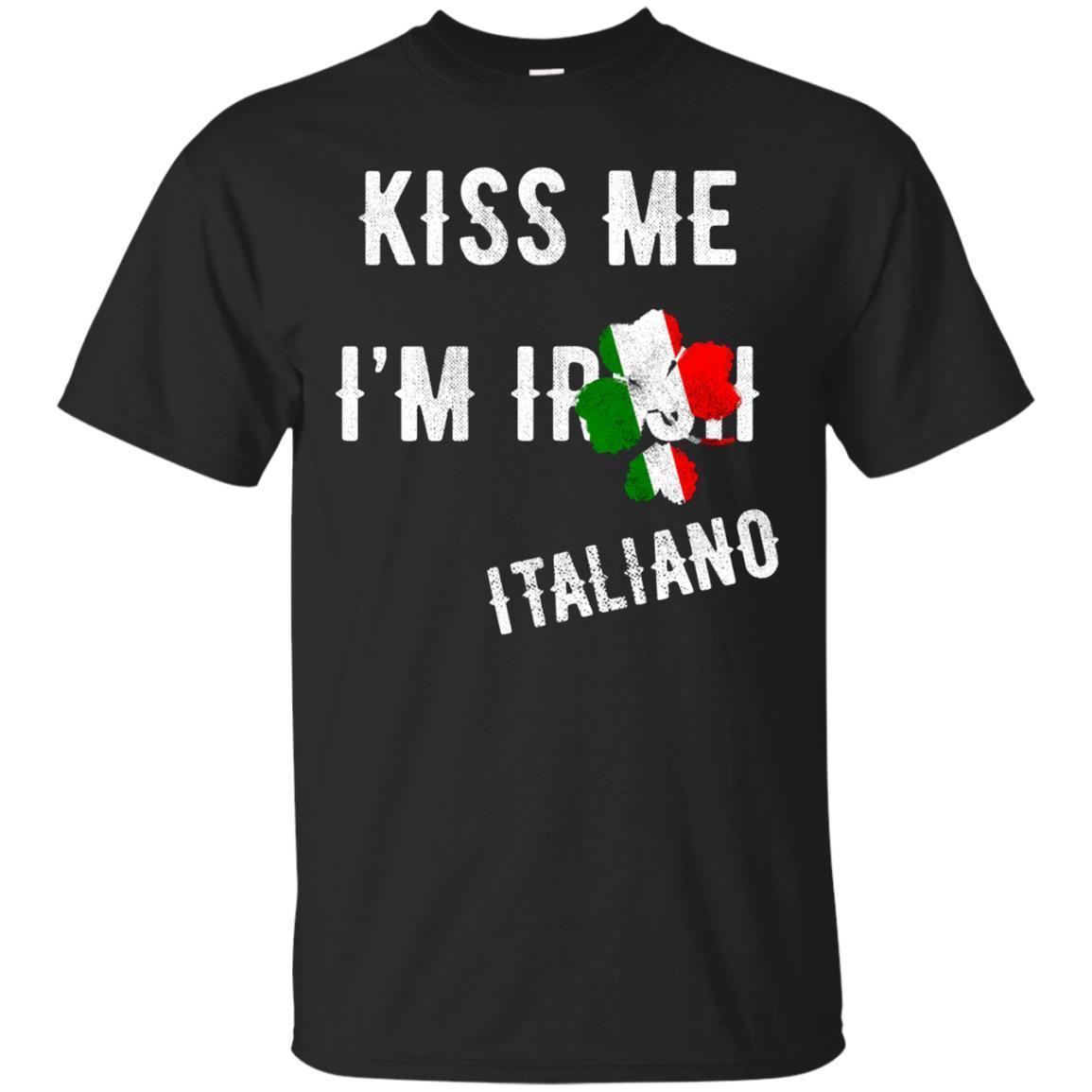 Kiss Me I’m Italian St Patrick’s Day Irish Italy T-shirt