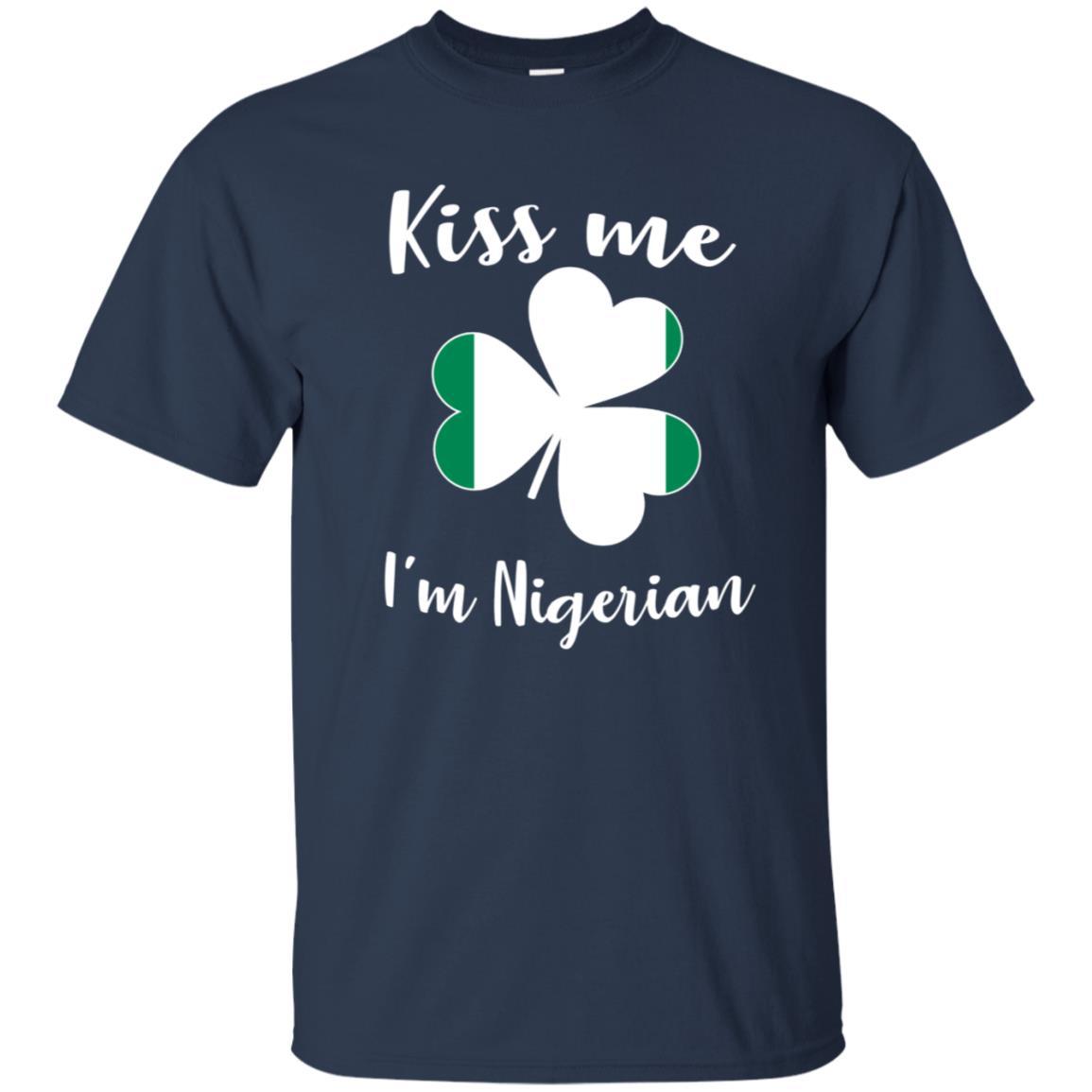 Kiss Me I’m Nigerian Shirt Shamrock 1 » Cool Gifts for You - Mfamilygift Kiss Me I’m Nigerian Shirt Shamrock 1