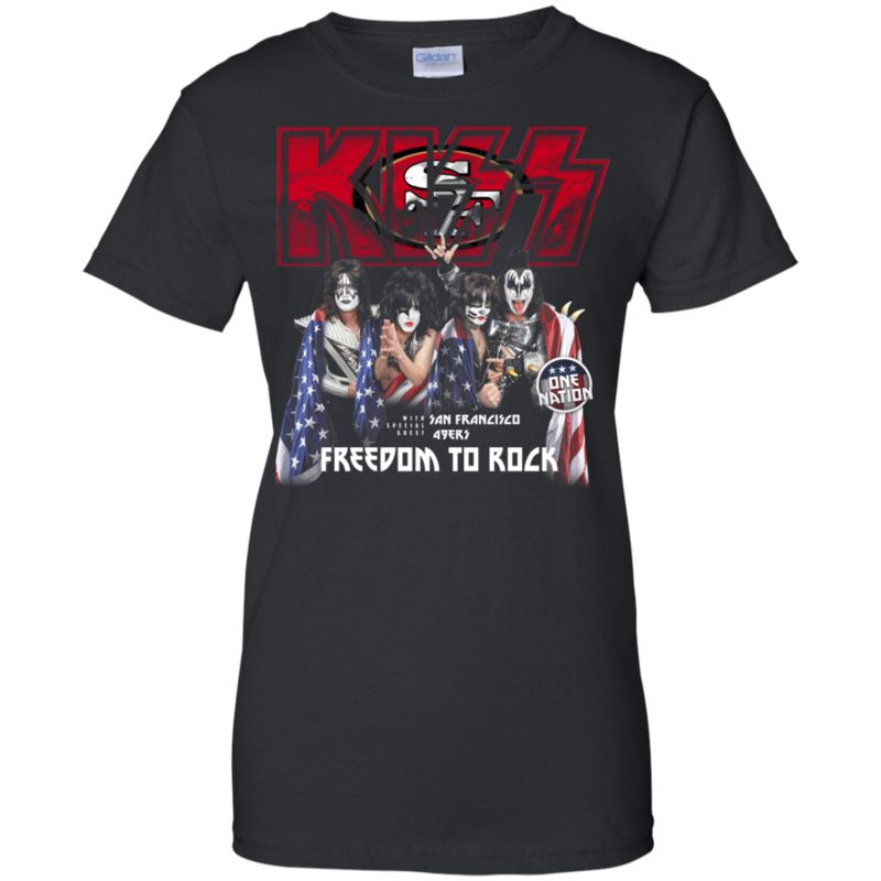 Kiss San Francisco 49ers Shirts Freedom To Rock 1 » Cool Gifts for You - Mfamilygift Kiss San Francisco 49ers Shirts Freedom To Rock 1